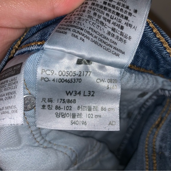 Men’s Levi’s Straight Leg 505 Jeans Size W34 L32 - Picture 4 of 8